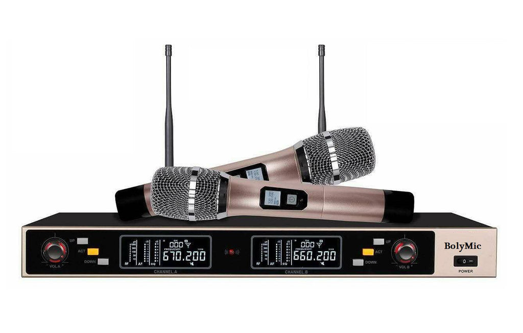 Wireless Microphone UHF 2 Way Boly BL9000 Sound to Light